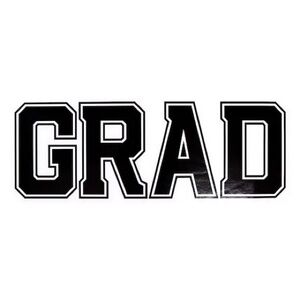 Black Grad Vinyl Sticker by Recollections